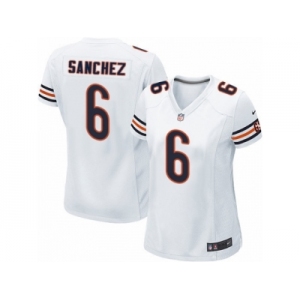 Women's Nike Chicago Bears #6 Mark Sanchez Limited White NFL Jersey