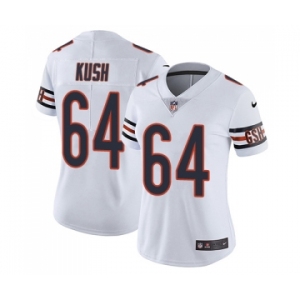 Women's Nike Chicago Bears #64 Eric Kush White Vapor Untouchable Limited Player NFL Jersey