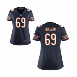 Women's Nike Chicago Bears #69 Jonathan Bullard Navy Blue Team Color NFL Jersey