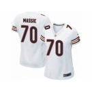 Women's Nike Chicago Bears #70 Bobby Massie Limited White NFL Jersey