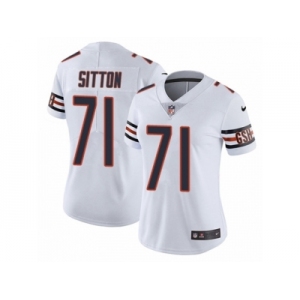 Women's Nike Chicago Bears #71 Josh Sitton Vapor Untouchable Limited White NFL Jersey