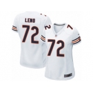 Women's Nike Chicago Bears #72 Charles Leno Limited White NFL Jersey