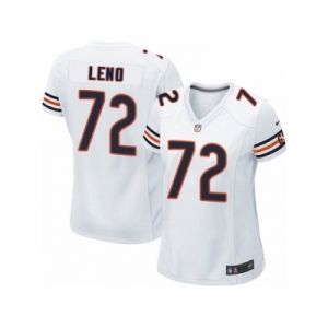 Women's Nike Chicago Bears #72 Charles Leno Limited White NFL Jersey