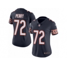 Women's Nike Chicago Bears #72 William Perry Limited Navy Blue Rush NFL Jersey