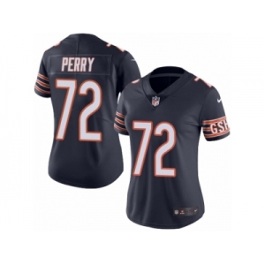 Women's Nike Chicago Bears #72 William Perry Limited Navy Blue Rush NFL Jersey