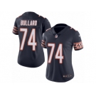 Women's Nike Chicago Bears #74 Jonathan Bullard Limited Navy Blue Rush NFL Jersey