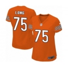 Women's Nike Chicago Bears #75 Kyle Long Orange Alternate NFL Jersey