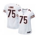 Women's Nike Chicago Bears #75 Kyle Long White NFL Jersey