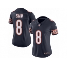 Women's Nike Chicago Bears #8 Connor Shaw Limited Navy Blue Rush NFL Jersey