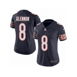 Women's Nike Chicago Bears #8 Mike Glennon Limited Navy Blue Rush NFL Jersey