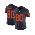 Women's Nike Chicago Bears #80 Victor Cruz Vapor Untouchable Limited Navy Blue Alternate NFL Jersey