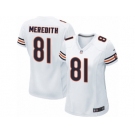 Women's Nike Chicago Bears #81 Cameron Meredith Limited White NFL Jersey