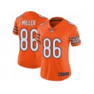 Women's Nike Chicago Bears #86 Zach Miller Vapor Untouchable Limited Orange Rush NFL Jersey