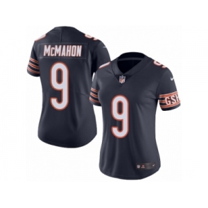 Women's Nike Chicago Bears #9 Jim McMahon Limited Navy Blue Rush NFL Jersey