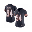 Women's Nike Chicago Bears #94 Leonard Floyd Limited Navy Blue Rush NFL Jersey