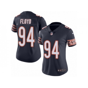 Women's Nike Chicago Bears #94 Leonard Floyd Limited Navy Blue Rush NFL Jersey