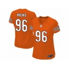 Women's Nike Chicago Bears #96 Akiem Hicks Limited Orange Alternate NFL Jersey