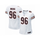 Women's Nike Chicago Bears #96 Akiem Hicks Limited White NFL Jersey