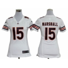 nike women nfl jerseys Chicago Bears #15 Brandon Marshall White[nike]