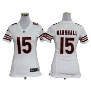 nike women nfl jerseys Chicago Bears #15 Brandon Marshall White[nike]