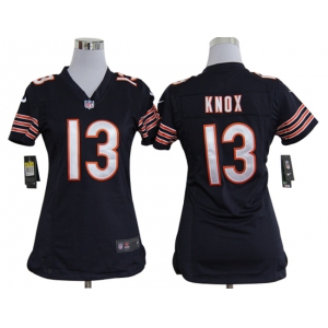 nike women nfl jerseys chicago bears #13 johnny knox blue[nike]