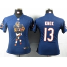 nike women nfl jerseys chicago bears #13 johnny knox blue[portrait fashion]