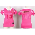 nike women nfl jerseys chicago bears #15 brandon marshall pink[fashion Rhinestone sequins]