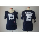 nike women nfl jerseys chicago bears #15 marshall blue[breast cancer awareness]