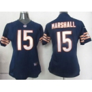 nike women nfl jerseys chicago bears #15 marshall blue[marshall][nike]