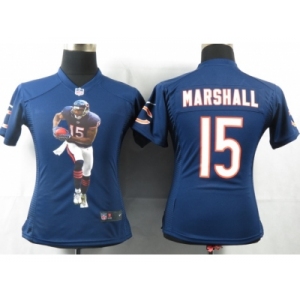 nike women nfl jerseys chicago bears #15 marshall blue[[portrait fashion]