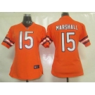 nike women nfl jerseys chicago bears #15 marshall orange[marshall][nike]