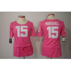 nike women nfl jerseys chicago bears #15 marshall pink[breast cancer awareness]