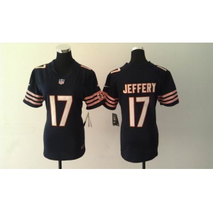 nike women nfl jerseys chicago bears #17 alshon jeffery blue[nike]