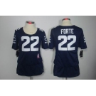 nike women nfl jerseys chicago bears #22 matt forte blue[breast cancer awareness]