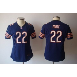 nike women nfl jerseys chicago bears #22 matt forte blue[nike]