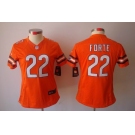 nike women nfl jerseys chicago bears #22 matt forte orange[nike limited]