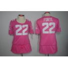 nike women nfl jerseys chicago bears #22 matt forte pink[breast cancer awareness]