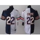 nike women nfl jerseys chicago bears #22 matt forte white-blue[nike split]