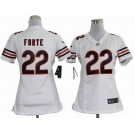 nike women nfl jerseys chicago bears #22 matt forte white[nike]