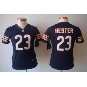 nike women nfl jerseys chicago bears #23 hester blue[nike limited]