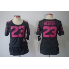 nike women nfl jerseys chicago bears #23 hester dk.grey[breast cancer awareness]