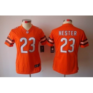 nike women nfl jerseys chicago bears #23 hester orange[nike limited]