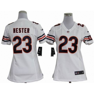 nike women nfl jerseys chicago bears #23 hester white[nike]