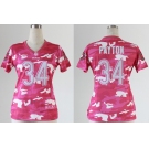 nike women nfl jerseys chicago bears #34 payton pink[fashion camo]