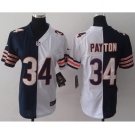 nike women nfl jerseys chicago bears #34 payton white-blue[nike split]