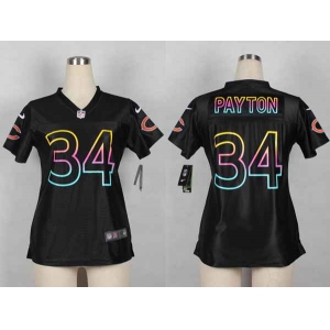 nike women nfl jerseys chicago bears #34 walter payton black[nike fashion]