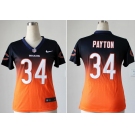 nike women nfl jerseys chicago bears #34 walter payton blue-orange[nike drift fashion][second version]