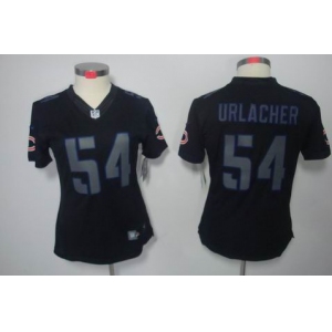 nike women nfl jerseys chicago bears #54 urlacher black[nike impact limited]