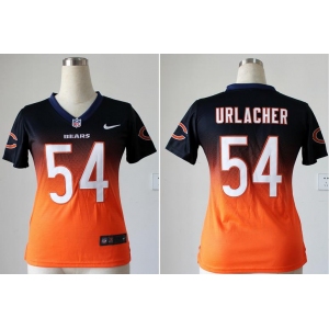 nike women nfl jerseys chicago bears #54 urlacher blue-orange[nike drift fashion][second version]