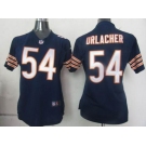 nike women nfl jerseys chicago bears #54 urlacher blue[nike]